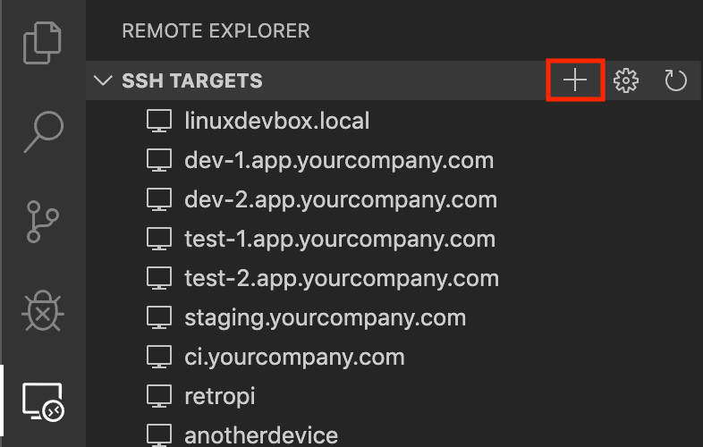 VSCode Remote Explorer 添加 SSH 主机入口