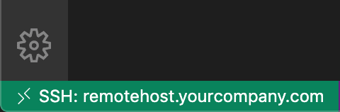 VSCode Remote SSH 连接成功状态栏